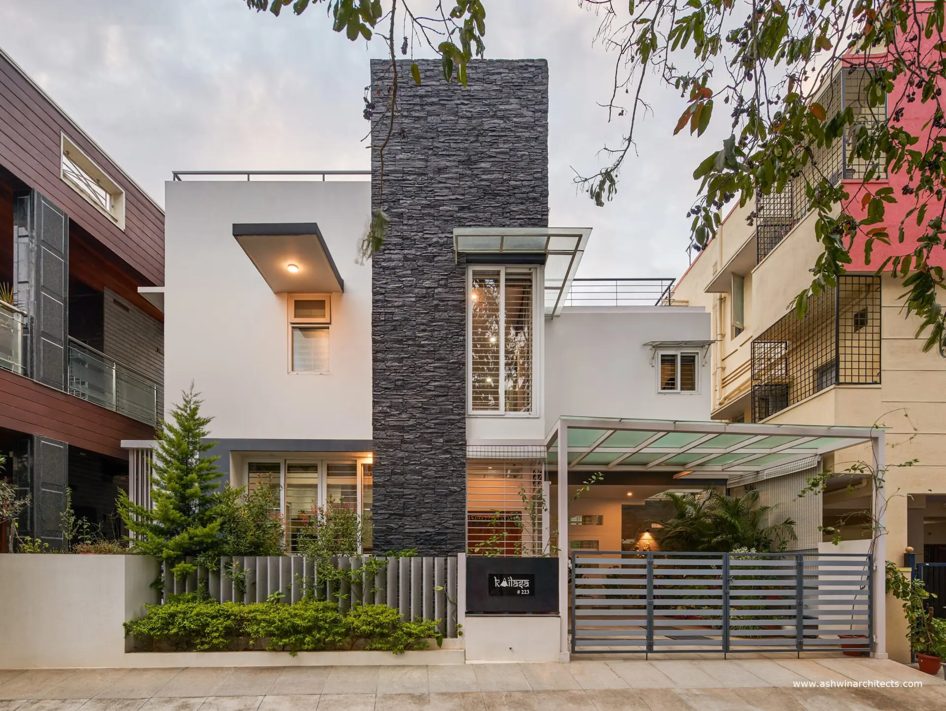 40x60-plot-Front-Elevation-Kailash-Residence-40-x-60-Plot-3BHK-Duplex-Bungalow-3500-sft.-Family-Home-Design