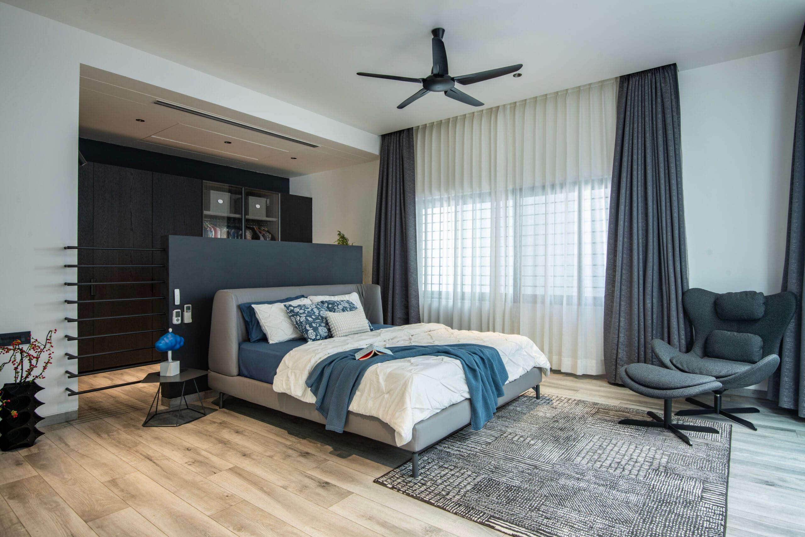 modern-bedrooms--shree-siddhi-80x60-luxury-house-in-shimoga-6000sft-4BHK-home-terrace-garden-landscaped-pockets